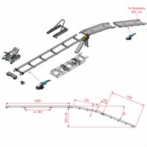 Motorradverladehilfe für Kofferanhänger Motorradverladehilfe für Kofferanhänger
